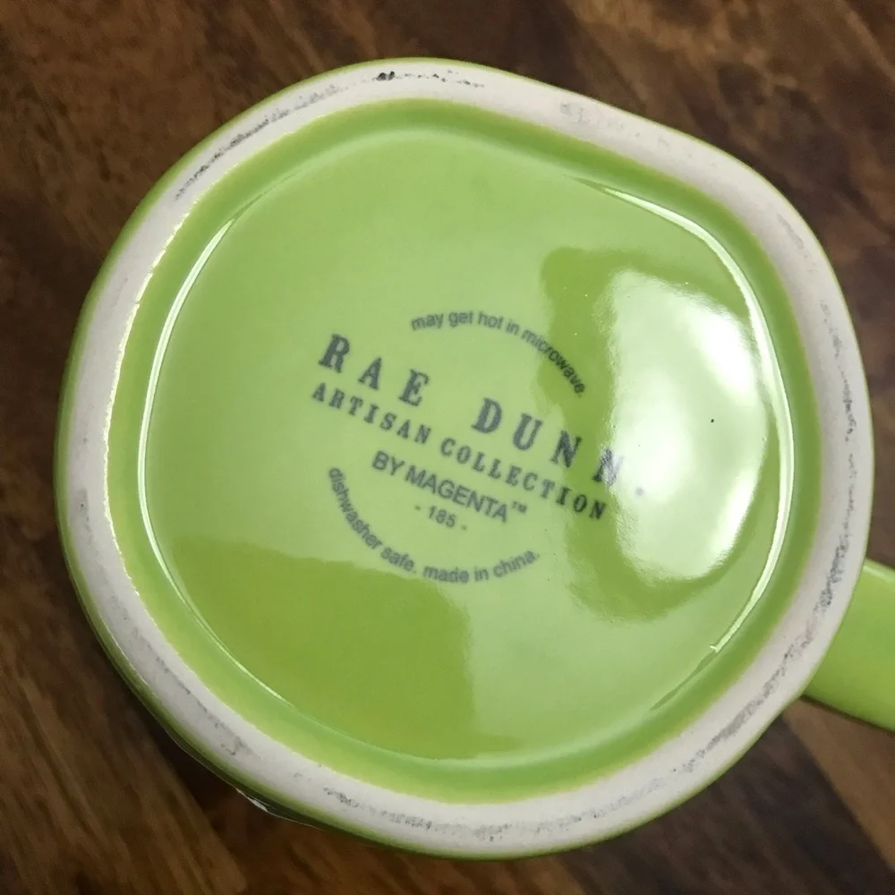 Rae Dunn TOXIC Halloween Mug ceramic green black coffee tea NWT